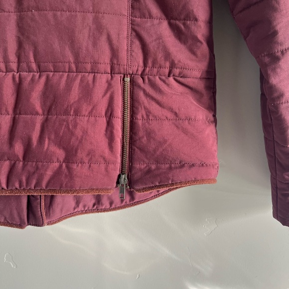 Carve Designs | Mauve Zip Up Fur Collar Coat Jacket - Picture 7 of 8